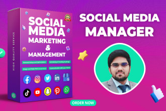 be your social media marketing manager or content creator