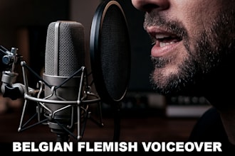 record a male flemish voiceover nlbe dutch from belgium