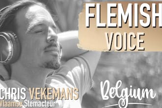 record a male flemish voice over vlaams dutch from belgium