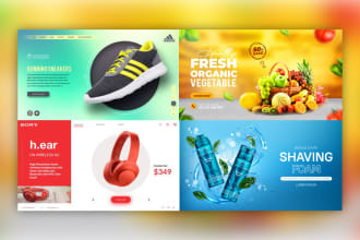 shopify banner, slider banner, web banner,  product banner