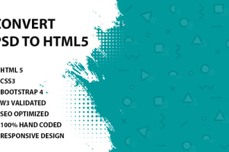 convert psd to html, xd to html, figma to html, sketch to html template design