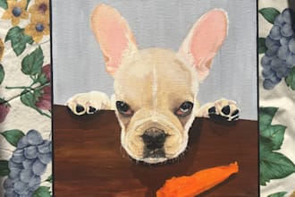 create a custom acrylic painting of your pet