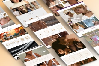 design shopify clothing, hair extensions, or jewelry store