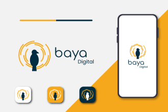 do modern and minimal tech logo design