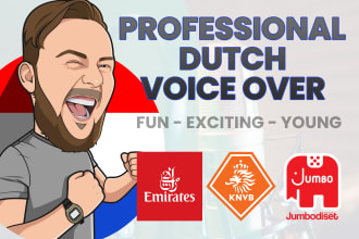 be your original dutch voice over in het nederlands