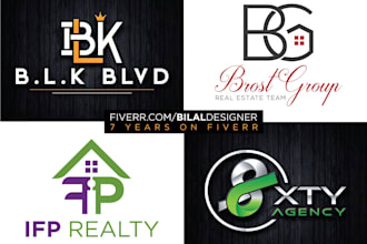 do creative flat minimalist logo design