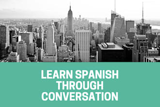 teach you spanish or english through conversation