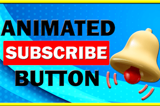 make like, subscribe button, bell icon animation for youtube