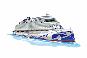 creat vector ilustration of boat, yacht, or any vehicle