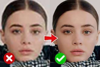 enhance, restore, upscale, improve and enlarge low resolution images
