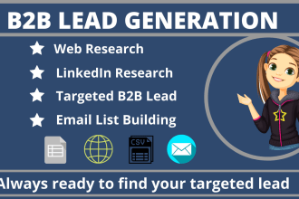 find niche targeted email list and b2b lead generation