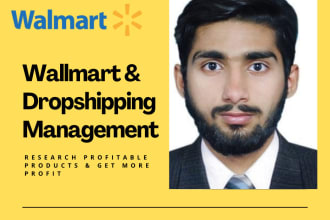 manage walmart and dropshipping accounts