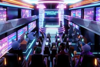 design 3d environment background
