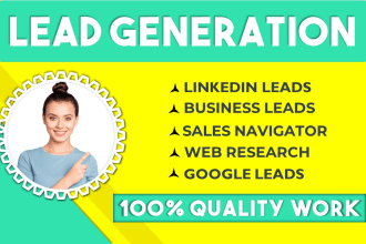 do b2b lead generation, web scraping, data mining,  data entry and VA