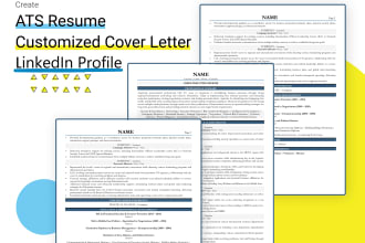 provide executive resume writing, cover letter, linkedin, and CV