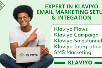 setup klaviyo email marketing flows klaviyo salesfunnel for ecommerce store