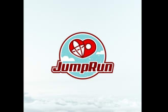 design jump run   skydiving hub logo in 1 day