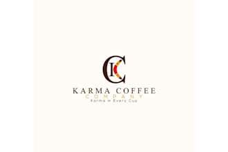 design karma coffee company logo in 1 day