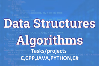 do c,cpp,java,c sharp and python data structure and algorithm projects
