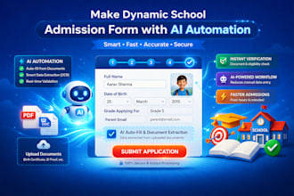 make dynamic school admission form