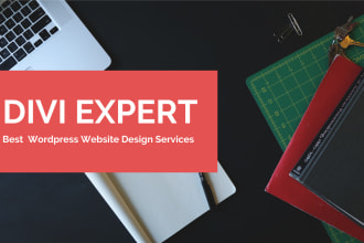 design wordpress website by divi theme, divi builder