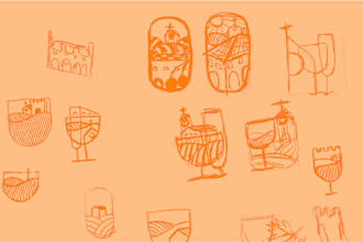 sketch quick logo concepts for your brand