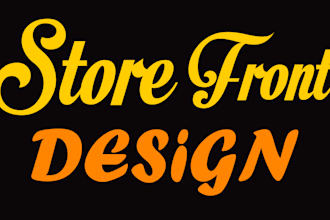 design a creative storefront, shopfront, window graphics, and vinyl sticker