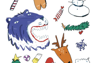 draw unique sticker pack