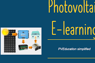 develop content and train solar pv systems