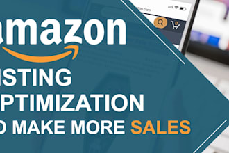 design amazon product listing optimization and create amazon product description