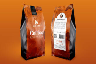create premium tea or coffee bags packaging design