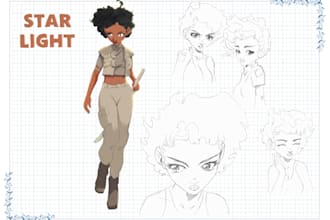 draw a character concept sheet for you