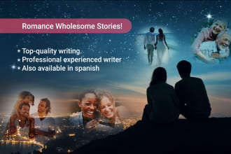 write a romance, romantacy, slice of life, or family story