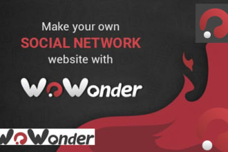 fix and customize your wowonder base website script