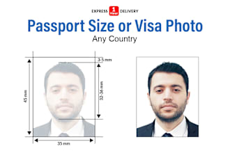 make a perfect passport size or visa photo in 1 hour