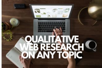 do qualitative web research for any topic