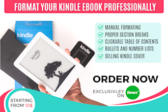 manually do kindle book formatting