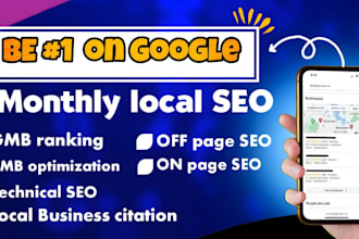 do monthly local seo to rank website and google business profile