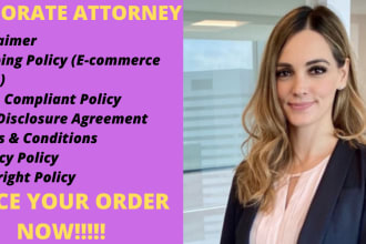 expertly draft contracts, agreements, nda, contract review and be your lawyer