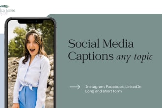 write social media captions for instagram and facebook