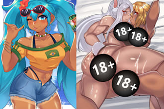draw anime art sfw or nsfw for you