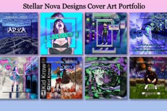 create vaporwave aesthetic album art