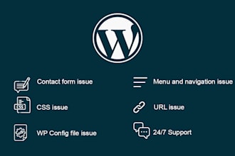fix wordpress bugs, errors, issues or css
