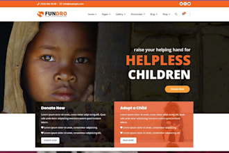 build a nonprofit, charity, ngo website website for donation