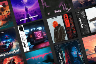 design a cool premium cover art for spotify