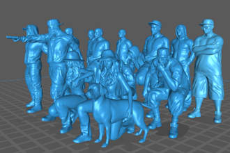 make 3d printable character with any poses
