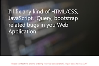 do bug fixing of asp net mvc, core and mssql