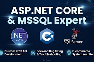 develop rest apis and fix bugs in asp net core and mssql