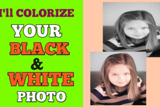 repair, remove cracks, colorize, edit and retouch your black and white photos