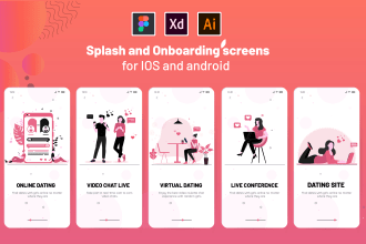 design splash screens and onboarding screens for mobile apps